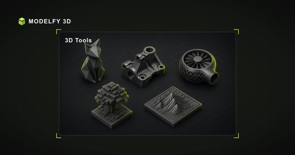 Coordinated collection of browser-local 3D viewing, conversion, and generation tools.